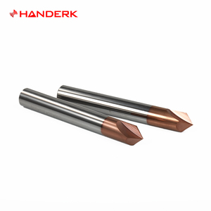 HANDERK <strong>45</strong> 60 90 120 <strong>Degree</strong> V Groove Router Bit with Coated <strong>Chamfering</strong> End <strong>Mill</strong> for CNC Tool - Product Image 1