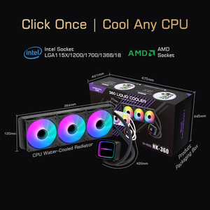 Lovingcool argb Trắng tất cả trong một <span class=keywords><strong>PC</strong></span> nước làm mát CPU tản nhiệt phù hợp với cho Intel AMD CPU chất lỏng mát <span class=keywords><strong>PC</strong></span> với 240/360mm radiatiors - Product Image 6