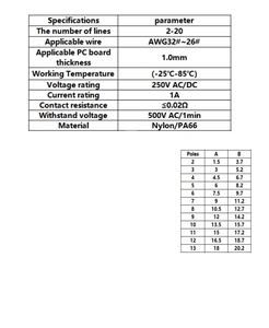 Connecteur SMT JST de 1,5 mm pour PCB, terminal de sertissage fil-carte, alimentation d'usine, connecteur 2-12 broches - Product Image 2