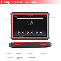 Tableta para Launch X431 4GB RAM+64GB Almacenamiento Android Bluetooth Escáner OBD2 Herramienta de Diagnóstico Automotriz