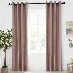 Độ chính xác cao màn rèm cửa màu sắc rắn Shading rèm cửa cho phòng ngủ cách nhiệt rèm cửa và grommets cho phòng khách - Product Image 1