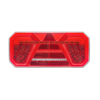 Feu arrière LED 12V 24V pour camion, homologué ECE EMC, 7 fonctions, réflecteur triangulaire, clignotant dynamique, feu stop, marche arrière, feu antibrouillard pour remorque