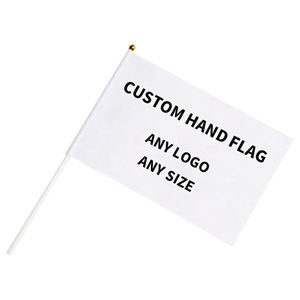 Bandera de Guía Turística Digital de Tela de Poliéster Personalizada de Alta Calidad, Rectangular, de Mano, 14x21cm, con Palo de Plástico, Duradera y Antiarrugas - Product Image 6