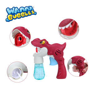 Groothandel Buiten Speelgoed Haai Wrijving Aangedreven Bubble Gun Dinosaurus Bubbels Shooter Blower Kids <span class=keywords><strong>Dino</strong></span> Bubble Machines Voor De Zomer - Product Image 2