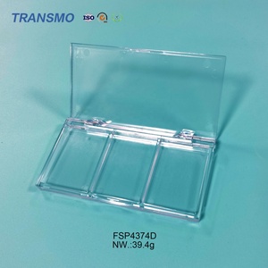 3 chảo vuông nhỏ gọn bột trường hợp kem Blush bao bì pha lê 3 màu sắc Eyeshadow Palette rỗng - Product Image 6