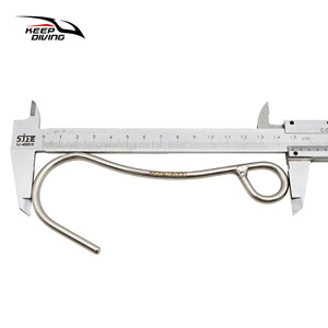 ตะขอเกี่ยวเดี่ยวสำหรับดำน้ำแบบเทคนิค รุ่น SSA-DZG ผลิตในจีน ทำจากเหล็กกล้าไร้สนิมเกรด 316 สำหรับงานทางทะเล - Product Image 2