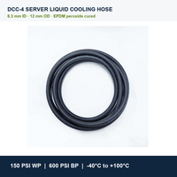 Manguera Flexible de Refrigeración YUTE DCC-4 EPDM de 1/4 Pulgadas de Diámetro Interior, 150 PSI, UL94 V-0, para Refrigeración Líquida de Servidores en Centros de Datos
