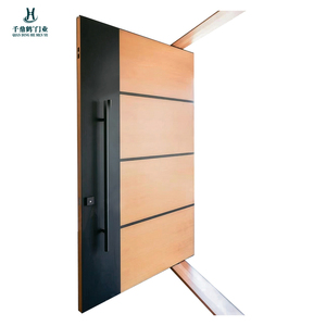 Porte d'entrée moderne pivotante Design personnalisé Porte de sécurité en fonte d'aluminium Sortie d'usine - Product Image 2