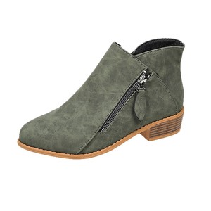 <span class=keywords><strong>Botas</strong></span> de Mujer para Invierno, Punta Puntiaguda, Cierre Lateral con Cremallera, Tacón Bajo, <span class=keywords><strong>Botas</strong></span> Cortas, Nuevo Modelo, Talla Grande, Tacón Grueso, En Existencia - Product Image 5
