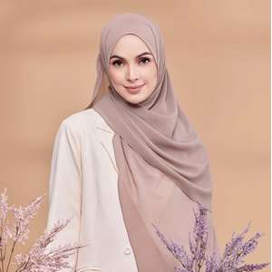 Nueva Llegada Plain Pearl Chiffon Baby Seam 70*180cm Plain <span class=keywords><strong>Hijab</strong></span> Bufandas de Alta Calidad Mujeres Musulmanas <span class=keywords><strong>Hijab</strong></span> - Product Image 3