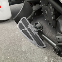 Planches de sol antidérapantes personnalisées en caoutchouc et aluminium pour conducteur, repose-pieds larges et repose-jambes pour Can-Am Spyder F3 / F3-S / F3-T (2015-2025)