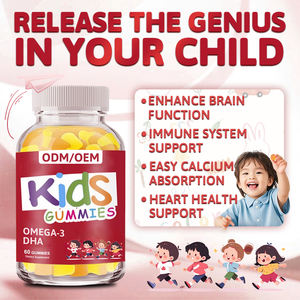 OEM人気商品 子供用グミ キッズ<span class=keywords><strong>DHA</strong></span>+オメガ3グミ 健康な脳機能と心臓の健康をサポートするビタミンと脳のためのグミ - Product Image 3