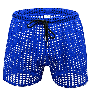 Calzoncillos bóxer de poliéster para hombre King Mcgreen Star, ropa interior sexy de malla, ajuste holgado, transpirable, de secado rápido, ecológico, informal, para hombres homosexuales. - Product Image 1