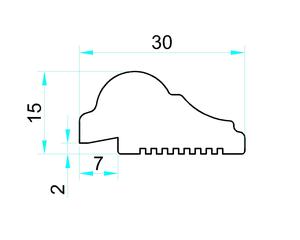 Hiện đại WPC Ốp chân tường Hội Đồng Quản trị ván chân tường đúc <span class=keywords><strong>TRIM</strong></span> trang trí sàn tường Bảng điều khiển không thấm nước chống ẩm Accent dòng - Product Image 6
