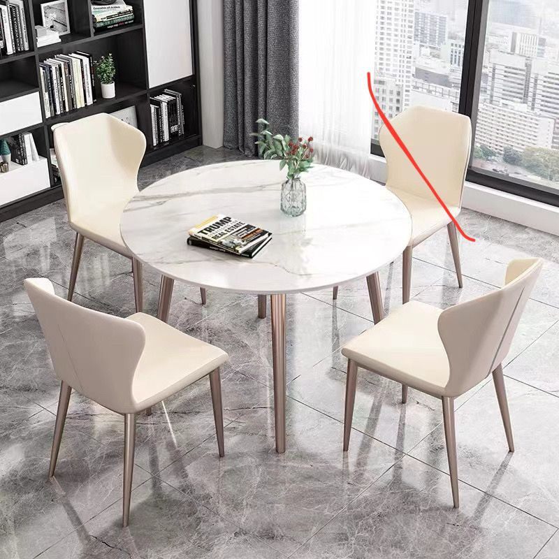 70 rock plate round table-3 chairs-cylan purple