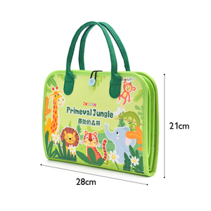 Tableau d'activités Montessori en feutre silencieux, certifié ASTM, à motif animalier, pour tout-petits, idéal pour les voyages en extérieur, vente en gros sur mesure - Product Image 4