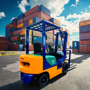 מלגזה ידנית עם הנעה אחורית, 3 טון, מנוע דיזל קומטסו, לשימוש פנימי, תורן דו-שלבי, מנוע בעירה פנימית, אורך מזלגות 1200 מ\\\"מ - Product Image 3