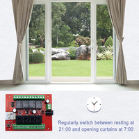 SMG8118 DC24V Interruptor de Luz Inalámbrico Inteligente Tuya WIFI de 8 Canales, Módulo de Relé Receptor con Temporizador, Compatible con Alexa