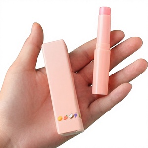 Foreign Trade Fruit <strong>Lip</strong> <strong>Balm</strong> Moisturizing for Strawberry Coconut Vanilla <strong>Flavors</strong> 3g Small Batch Wholesale Neutral Logo - Product Image 1