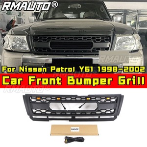 Car Front Bumper Racing Grills Car Grille for Nissan Patrol Y61 1998-2002 Body <b>Kit</b> Car Accessories - Product Image 2