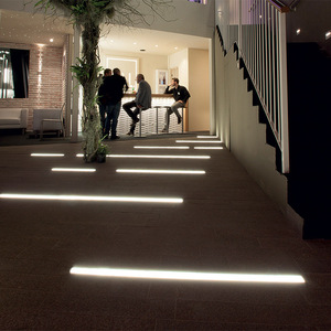 Illuminazione a <span class=keywords><strong>LED</strong></span> per Pavimenti a Striscia Lunga, IP68 AC DC, in Acciaio Inox e Vetro Temperato, per Esterni, Giardini e Sentieri - Product Image 2