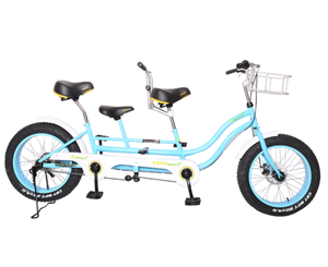 Nouveau style de vélo tandem pour deux personnes, vélo tandem fabriqué en usine, vélo double pour adultes, vélo électrique tandem - Product Image 4
