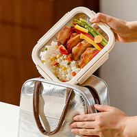 Lot de 4 contenants alimentaires rectangulaires en verre de 1500 ml avec couvercles hermétiques, sans BPA, anti-fuite, compatibles micro-ondes, pour la préparation des repas
