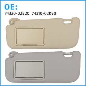 แผ่นบังแดดโตโยต้า 74320-02B20 74310-02K90 สีเบจเทา สำหรับโคโรลล่า เลวิน - Product Image 1