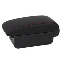 Boîte de rangement de Console d'accoudoir pour Nissan March Micra boîte d'accoudoir à Double couche avec USB et porte-gobelet