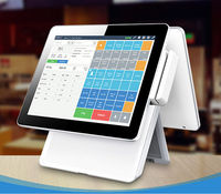 Micropos elegante 15 pulgadas pos restaurante minorista impresora de facturación pos máquina India sistema POS para tienda minorista
