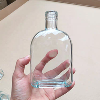 Vente en gros Bouteilles en verre à liqueur vides de 100ml 200ml 250ml 300ml 350ml 500ml boisson thé Kombucha café jus liqueur gingembre avec bouchon
