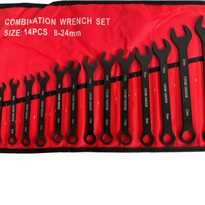 Combination <b>Wrench</b> Set 14pcs 8-24mm Metric Chrome Vanadium Steel Double End Manual Tool Kit - Product Image 6