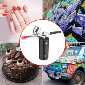 Pinceau à Air sans fil double Action pour le Nail Art, <span class=keywords><strong>manucure</strong></span>, Rechargeable, portable, 500 w, pour barbier, peinture, coloration des ongles - Product Image 3