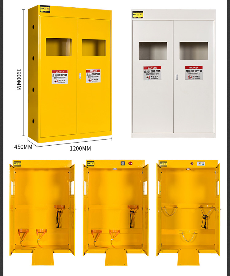 Nitrogen Gas Cylinder Fireproof Chemical Cabinet Safety Cabinet For Flammable Liquids