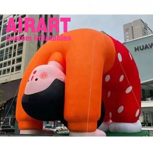 Grande <span class=keywords><strong>poupée</strong></span> <span class=keywords><strong>gonflable</strong></span> pour fête rave, personnage de dessin animé en forme 3D avec éclairage LED - Product Image 1