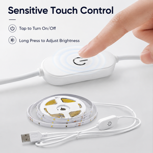 Tira de luces LED USB de 10M, cinta flexible blanca de 5000K con interruptor de encendido y apagado para uso en interiores - Product Image 4
