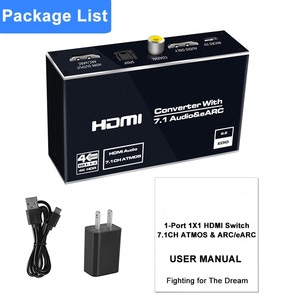 Répartiteur audio 4K 120Hz avec conversion HD, audio optique 7.1 canaux et retour audio <span class=keywords><strong>EARC</strong></span> - Product Image 5