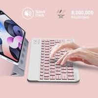 Teclado Inalámbrico Delgado Universal de 10 Pulgadas con Logotipo Personalizado, Mini Teclado Bluetooth para iPad y HP 830 G5