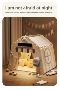 Tente de jeu multifonction pour enfants, château de princesse avec fenêtre, en polyester durable pour bébé et tout-petit, pour dormir et jouer en intérieur - Product Image 3