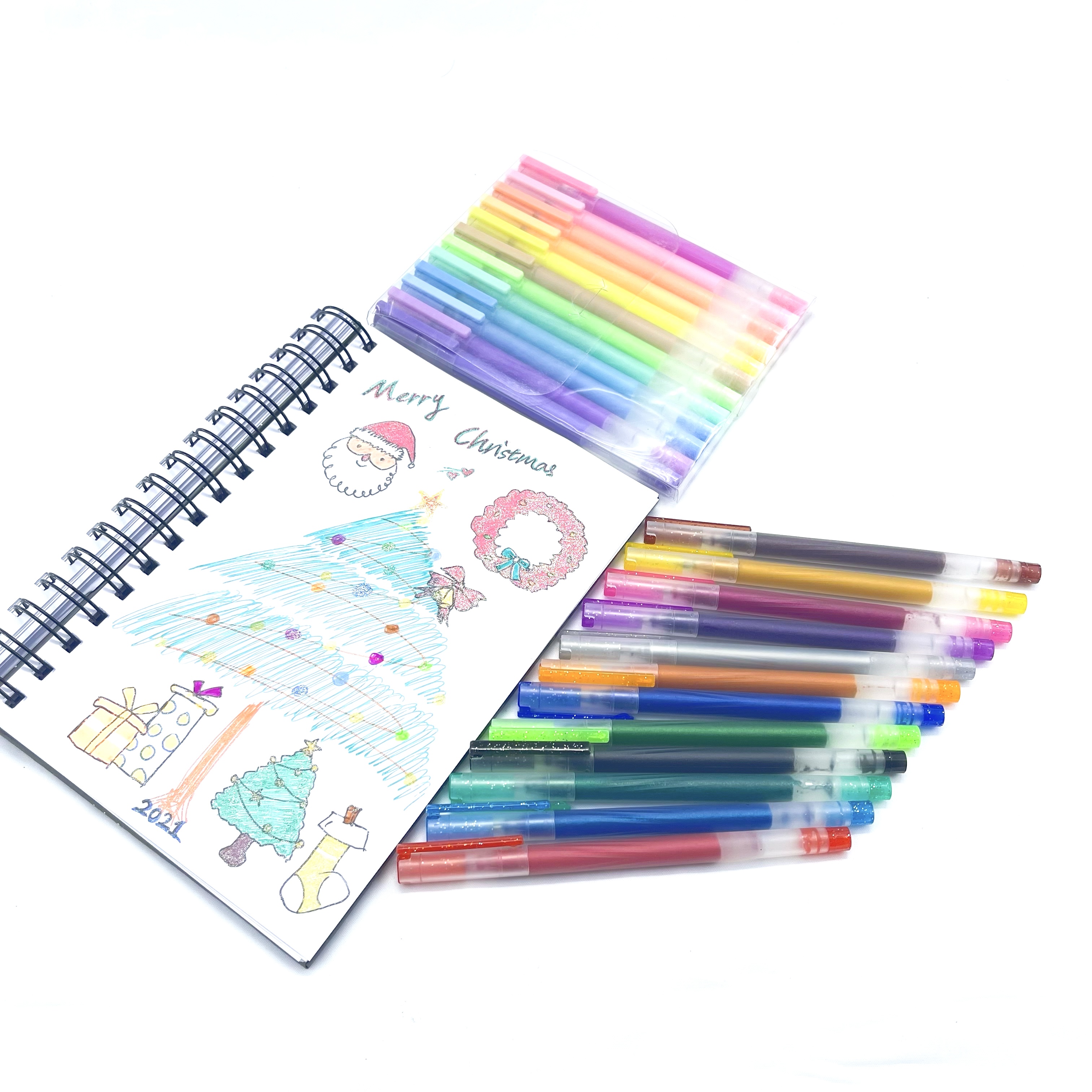 Free Samples Glitter 2.5 Gram Ink Multicolor Gel Pen Art Set