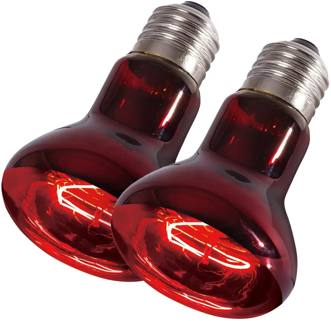 Infrared Thickened Heating Lamp Breeding Bulb 75W Basking Spot Lamp Infrared Heat Lamp Bulb