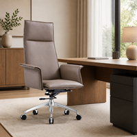 Chaise de bureau exécutive moderne à dossier haut, chaise pivotante ergonomique pour la vente en gros