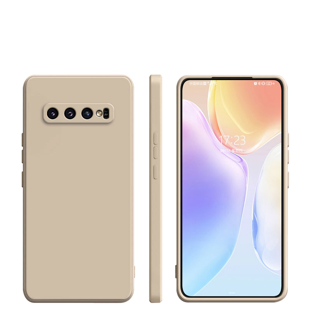 For Galaxy S10 5G S20 FE S21 S22 S23 S24 FE S25 Ultra Cover Square Liquid Silicone Anti-Shock Proof Wholesale Samsung Phone Case