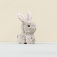 Vente en gros OEM Mignon mini lapin pelucheux peluche porte-clés pendentif sac décoration poupée personnalisé peluche lapin jouets