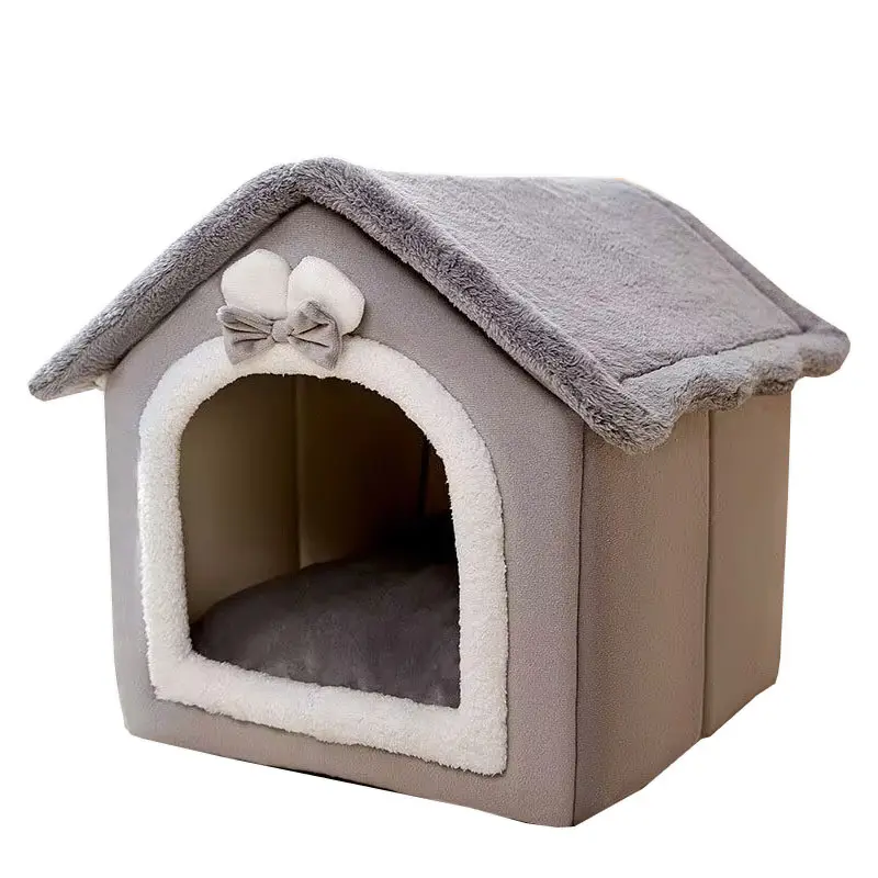 Kennel House Type Winter Warm Small Dog Teddy Four Seasons Universal Pet Storage Ottoman.