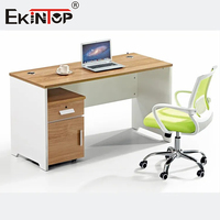 Ekintop Table de Bureau Moderne Usine Meubles Petite Table en Bois Poste de Travail Bureau Personnel