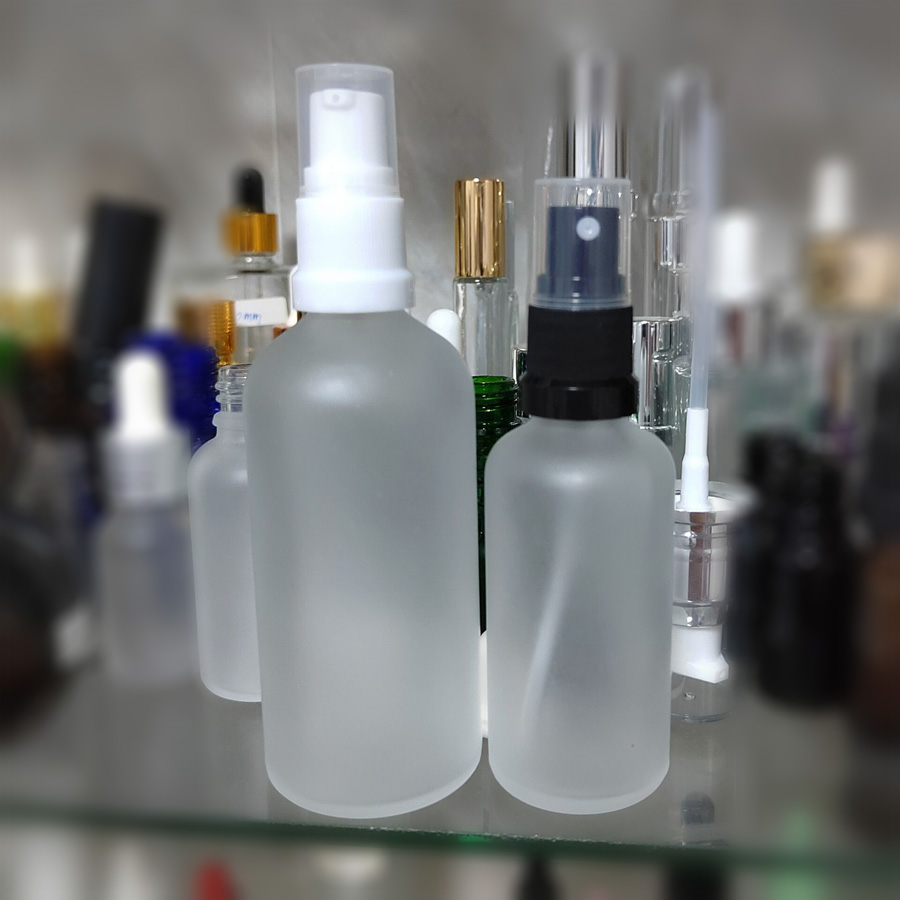 spray bottle frosted glass 100ml