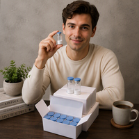Boîte de flacons blancs 3ml x 10, emballage prêt à être expédié
