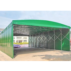 Abri de stockage pliable et mobile, Tente à toit coulissant, Barnum, Abri de voiture, Garage tunnel, Auvent coulissant - Product Image 2