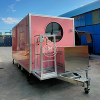 Custom 16 Ft Mobiele Bloemenwinkel Fruit Food Truck Food Catering Truck Aanhanger Food Kar Met Volledige Keuken